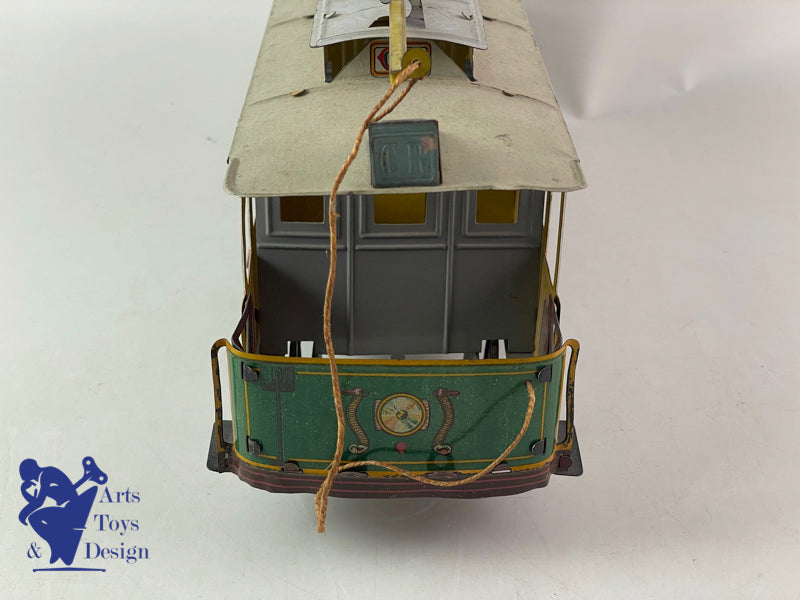 CR 260 CHARLES ROSSIGNOL TRAMWAY PARIS 8 ROUES MECANIQUE VERS 1920 35CM
