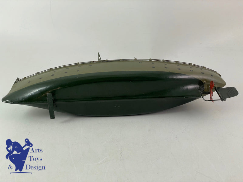 MARKLIN SERIE 5129 BATEAU DE GUERRE MECANIQUE C.1930 EX COLLECTION FORBES