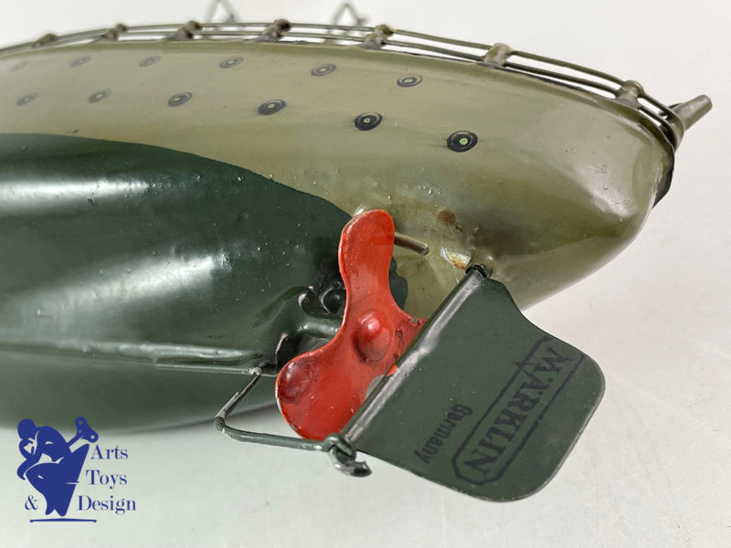 MARKLIN SERIE 5129 BATEAU DE GUERRE MECANIQUE C.1930 EX COLLECTION FORBES