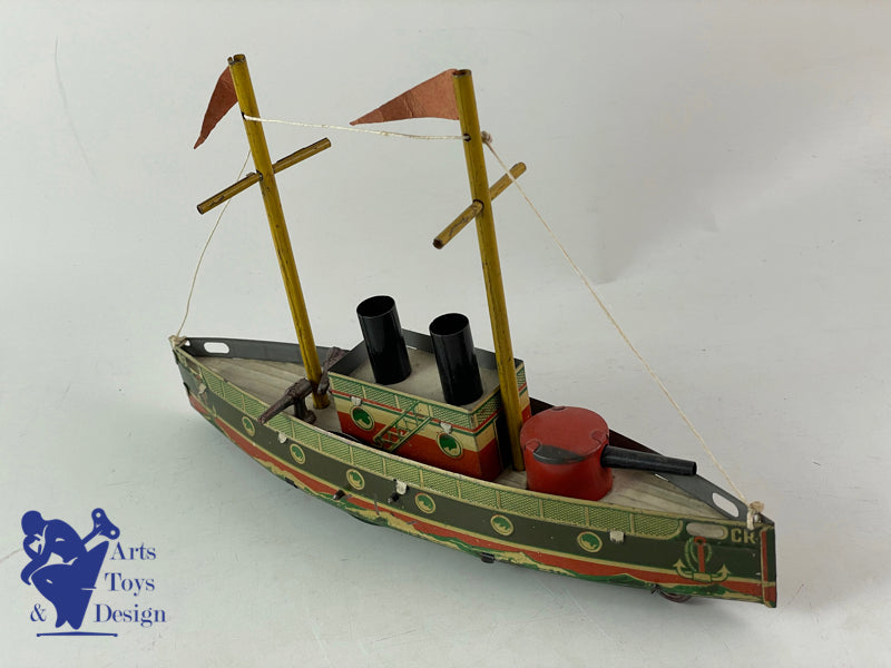 CR 9 CHARLES ROSSIGNOL BATEAU TORPILLEUR MECANIQUE VERS 1920