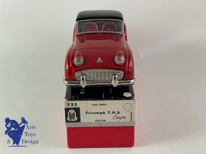 BANDAI 755 TRIUMPH TR3 ROUGE FRICTION 1960