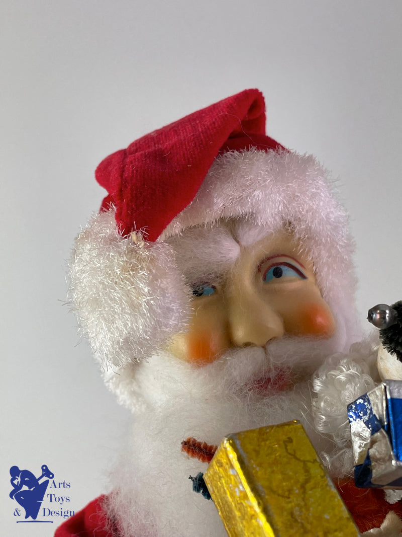HTC 3979 JAPON PERE NOEL SANTA CLAUS ROTATING GLOBE BATTERY OP