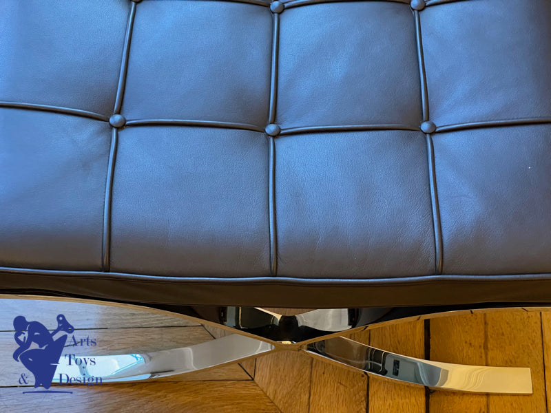 OTTOMAN POUR CHAUFFEUSE BARCELONA DE MIES VAN DER ROHE EDITION KNOLL