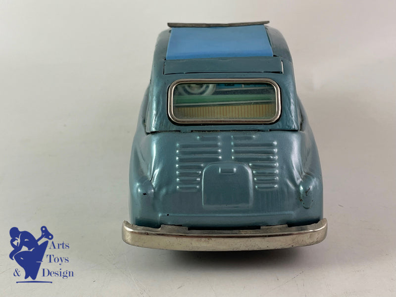 BANDAI 743 FIAT 600 DECOUVRABLE BLEU FRICTION VERS 1960