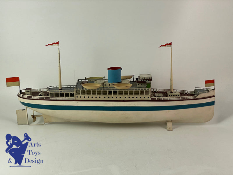 FLEISHMANN BATEAU LINER MECANIQUE 50CM VERS 1930