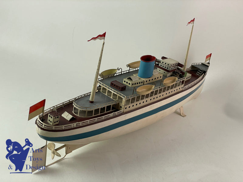 FLEISHMANN BATEAU LINER MECANIQUE 50CM VERS 1930