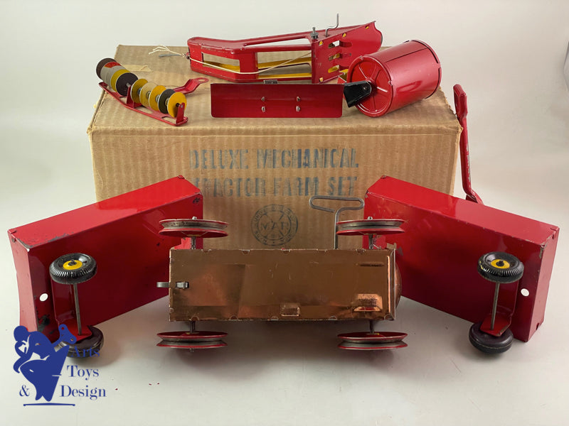 MARX USA TRACTOR FARM SET DELUXE TRACTEUR MECANIQUE VERS 1940