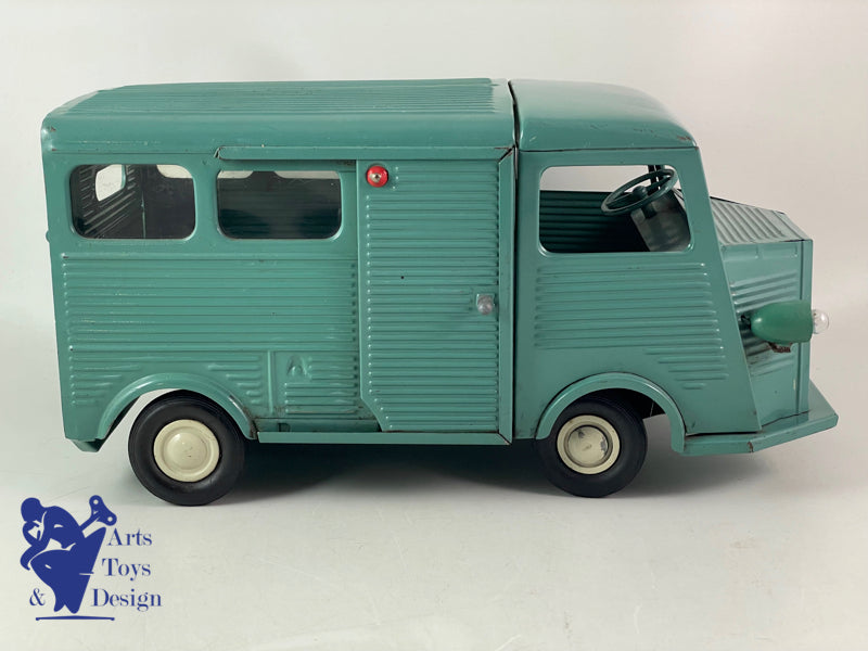 JRD 296 CITROEN H1200 TUBE VITRE VERT MECANIQUE VERS 1960 34CM