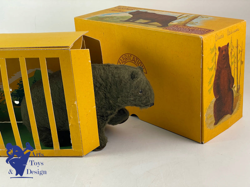 JOUET VEBE OURS BERNOIS CASIMIR MECANIQUE VERS 1950