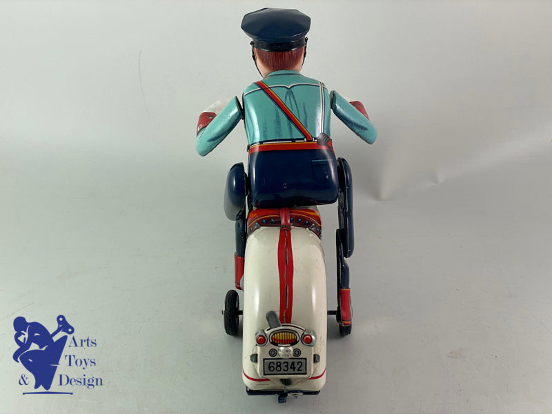 MODERN TOYS TM JAPON MOTO POLICE HIGHWAY PATROL 29CM C.1957