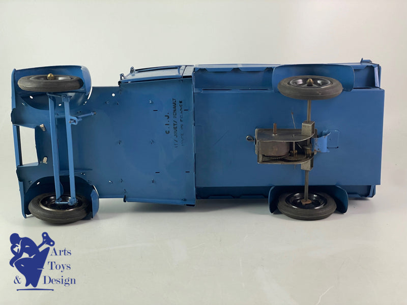 CIJ 6/17 CAMION RENAULT 5T RIDELLES TOLE MECANIQUE VERS 1950