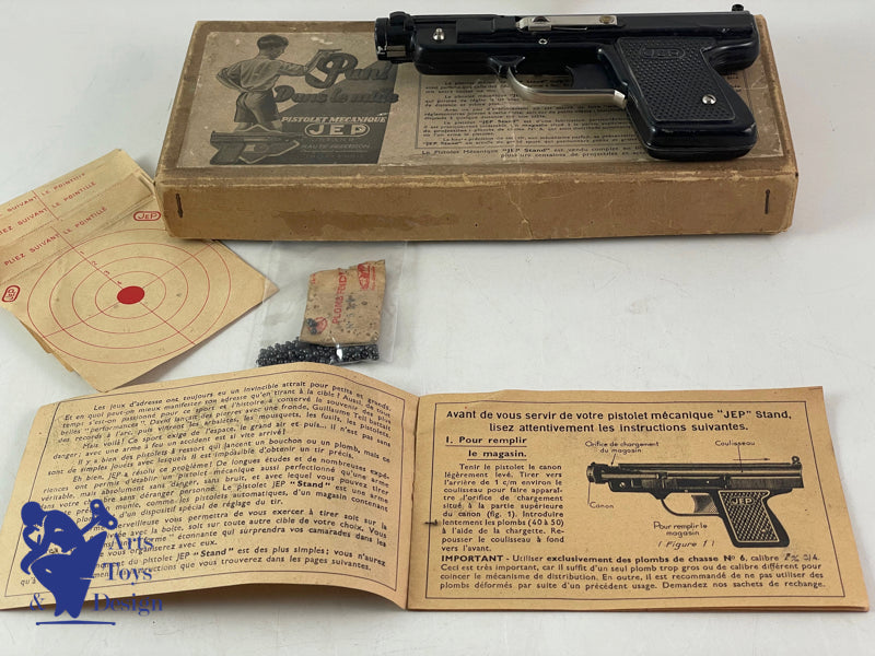 JOUET JEP REF 1070 PISTOLET MECANIQUE STAND VERS 1936