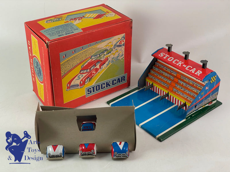 JOUET JOUSTRA REF 1020 COFFRET STOCK CAR 3 VOITURES 1952