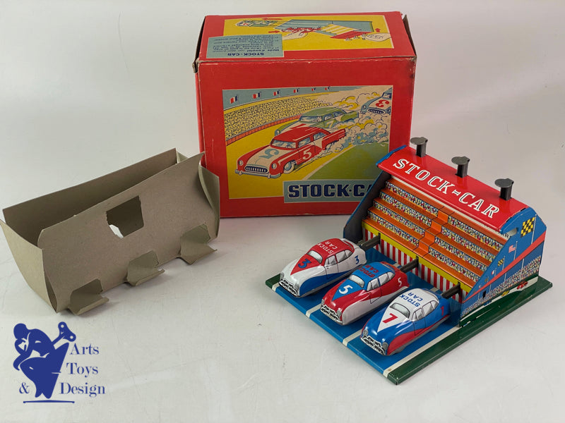 JOUET JOUSTRA REF 1020 COFFRET STOCK CAR 3 VOITURES 1952