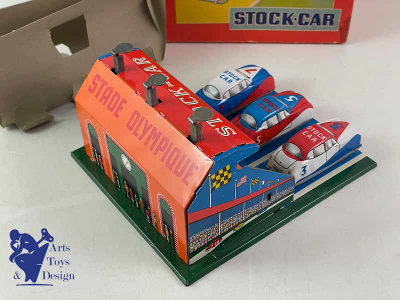 JOUET JOUSTRA REF 1020 COFFRET STOCK CAR 3 VOITURES 1952