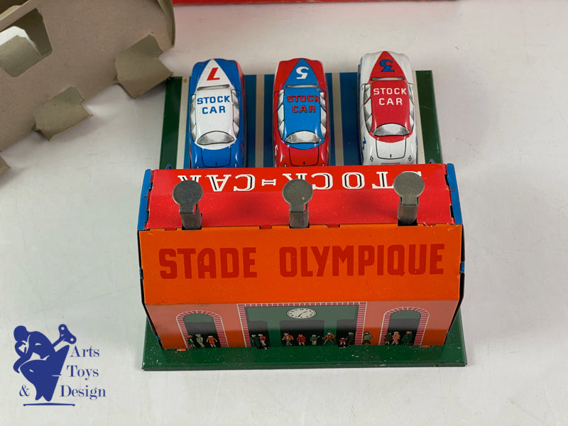 JOUET JOUSTRA REF 1020 COFFRET STOCK CAR 3 VOITURES 1952