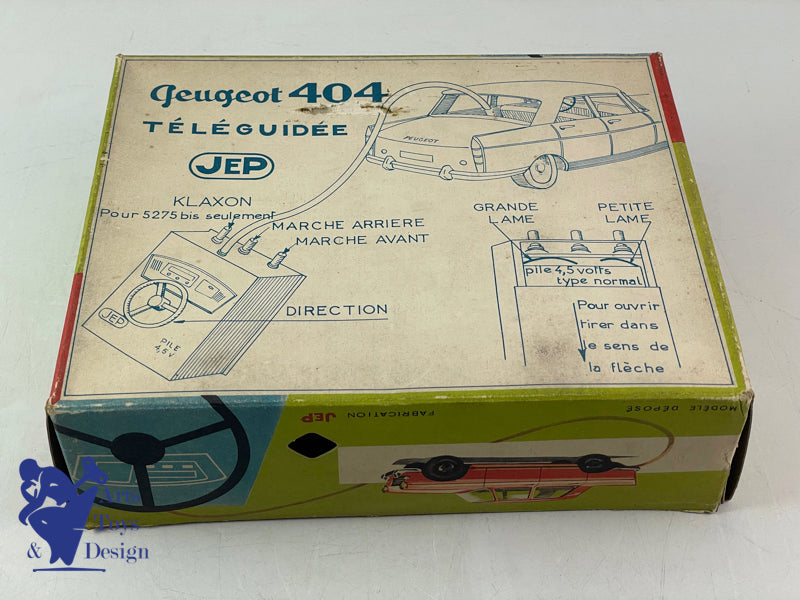 JEP TOY 5275 PEUGEOT 404 BATTERY REMOTE CONTROL CIRCA 1960
