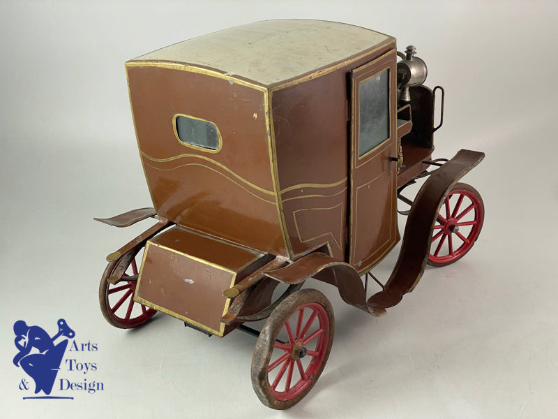 JOUET PINARD REF 71 GRAND FIACRE AUTOMOBILE MECANIQUE C.1900 37CM