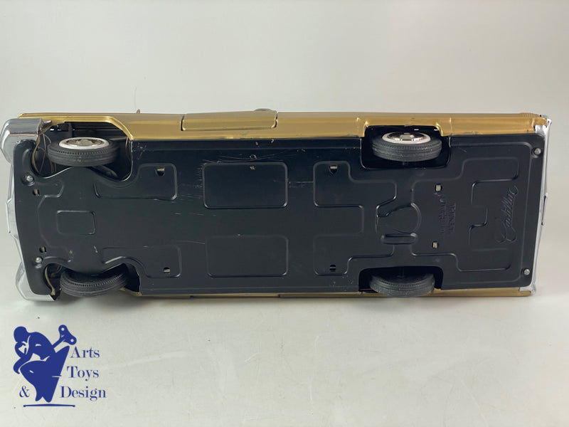 BANDAI JAPAN GOLDEN CADILLAC CONVERTIBLE 42CM ELECTRIQUE VERS 1960