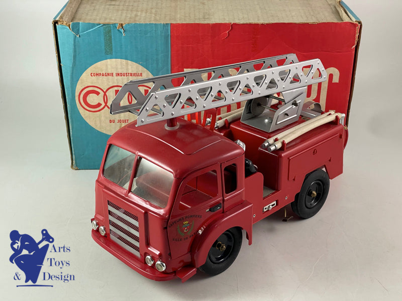 CIJ CAMION DE POMPIERS AUTO-POMPE MECANIQUE EPOQUE DINKY-JRD CIJ CAMION DE POMPIERS AUTO-POMPE MECANIQUE EPOQUE DINKY-JRD