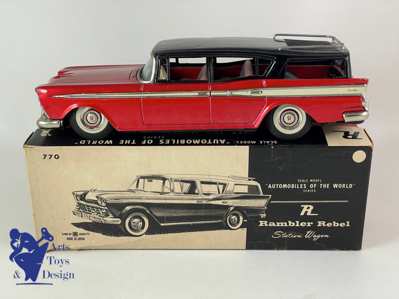 BANDAI JAPAN RAMBLER REBEL SW 28CM FRICTION VERS 1960