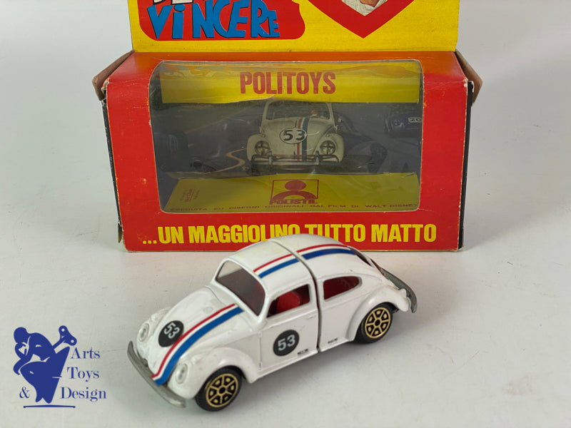 POLITOYS W2 VW COX HERBIE LOVE BUG CHOUPETTE 53 WALT DISNEY