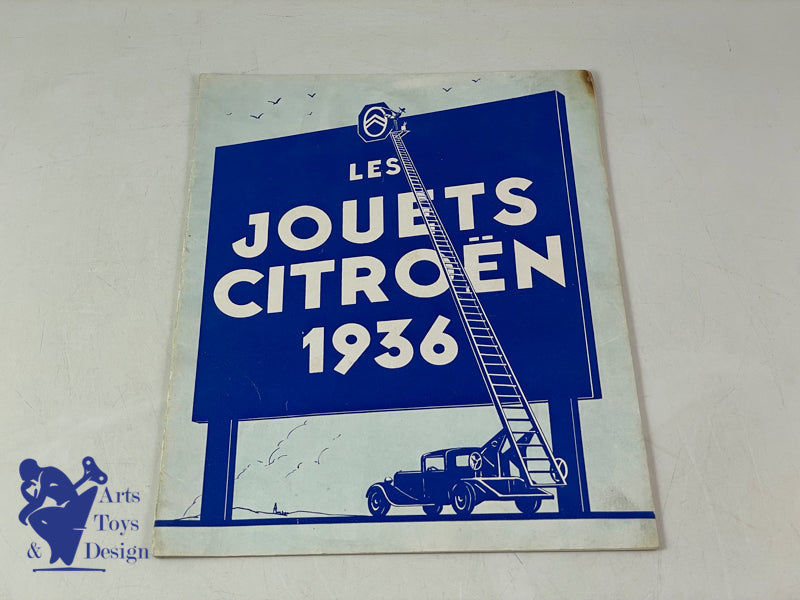 SCARCE JOUETS CITROEN SET OF ORIGINAL CATALOGS 1933 TO 1936