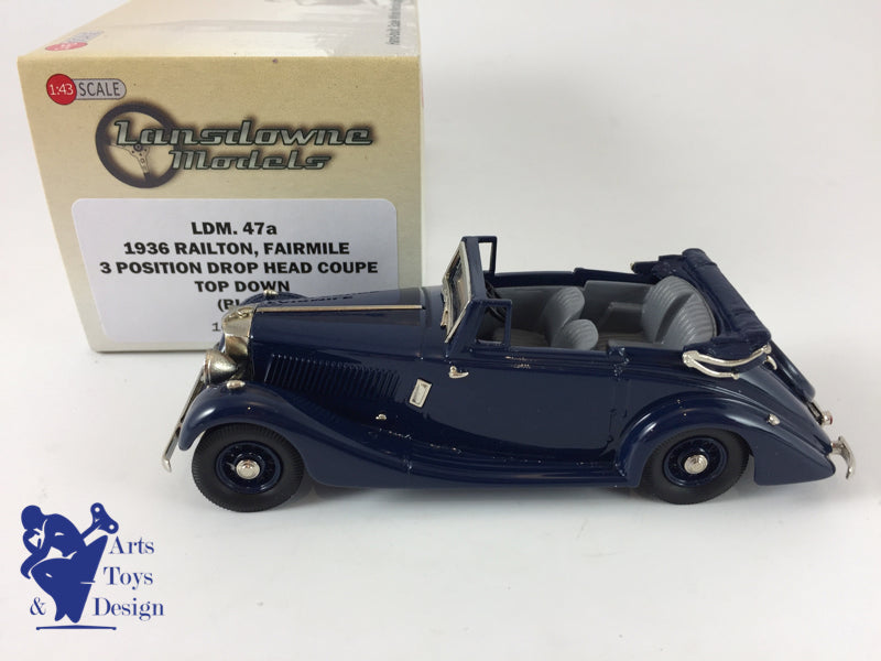 1/43 BROOKLIN LANSDOWNE 47A RAILTON FAIRMILE DROP HEAD COUPE TOP DOWN BLUE 1936