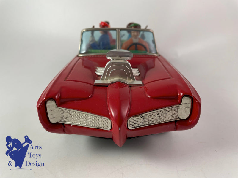 JOUET ANCIEN ASC AOSHIN MONKEE MOBILE MONKEES PONTIAC GTO VERS 1967 L 31CM