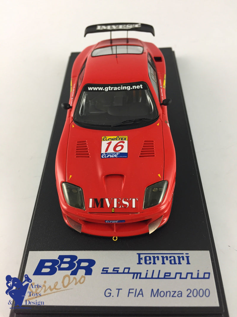 1/43 BBR BG205 FERRARI 550 MILLENIUM GT MONZA 2000 FACTORY BUILT LIMITED EDITION