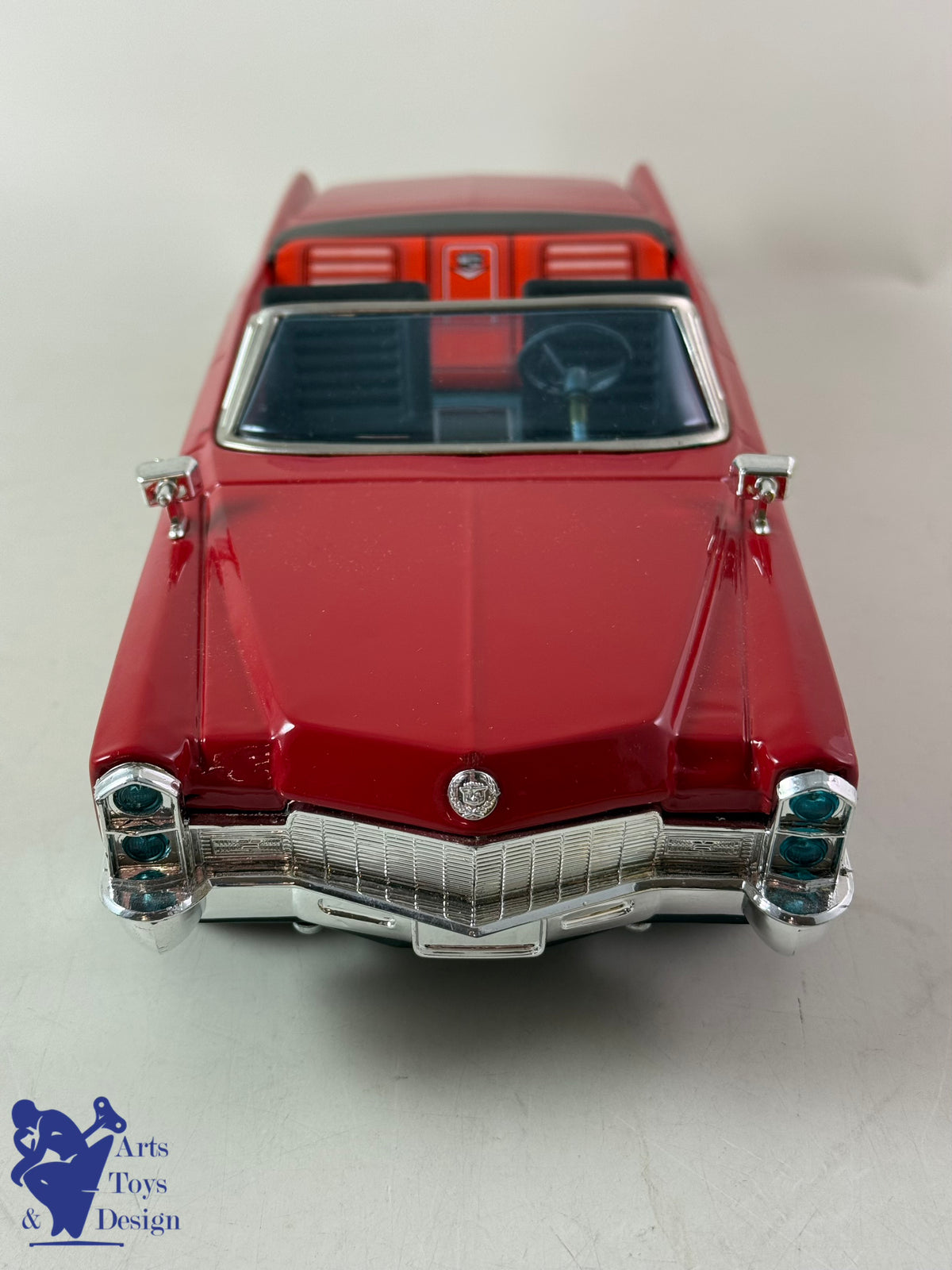 JOUET ANCIEN BANDAI JAPAN 7658 VOITURE CADILLAC KING SIZE CONVERTIBLE 1960 35CM