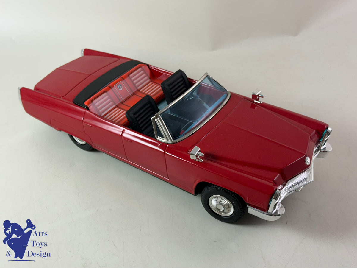 JOUET ANCIEN BANDAI JAPAN 7658 VOITURE CADILLAC KING SIZE CONVERTIBLE 1960 35CM