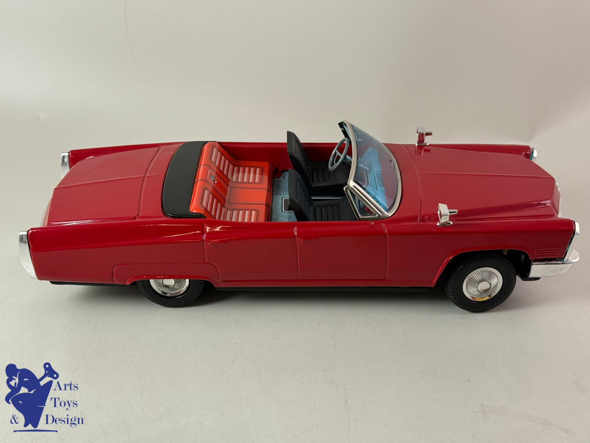 JOUET ANCIEN BANDAI JAPAN 7658 VOITURE CADILLAC KING SIZE CONVERTIBLE 1960 35CM