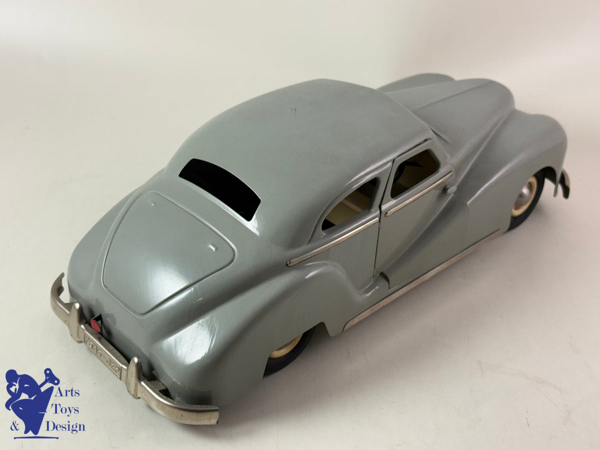 JOUET ANCIEN JEP 7585 VOITURE DELAHAYE GRIS VERS 1950 34CM MECANIQUE