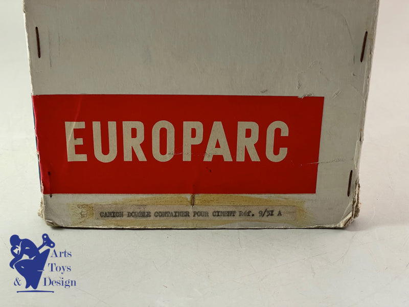 JOUET ANCIEN CIJ EUROPARC REF 9/31A CAMION RENAULT SAVIEM CIMENT ROUGE! 1960
