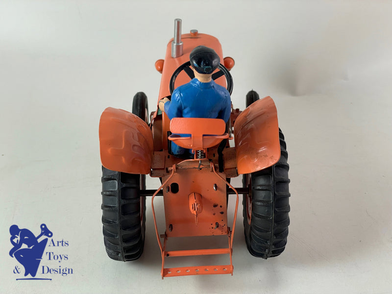 Antique toys CIJ 8/52 very rare orange/green electric tractor at 1/10 ° 1960