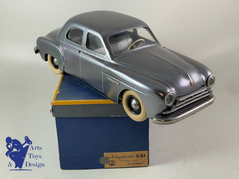 JOUET ANCIEN CIJ 5/52E RENAULT FREGATE CHROME ELECTRIQUE 33CM 1950