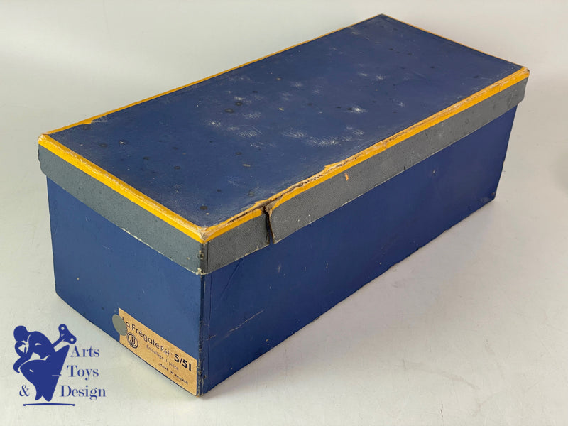 JOUET ANCIEN CIJ 5/52E RENAULT FREGATE CHROME ELECTRIQUE 33CM 1950