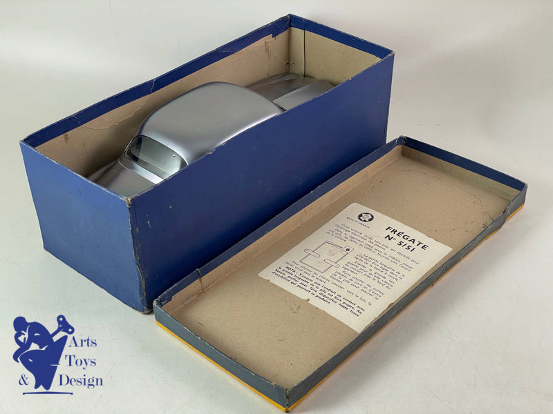 JOUET ANCIEN CIJ 5/52E RENAULT FREGATE CHROME ELECTRIQUE 33CM 1950