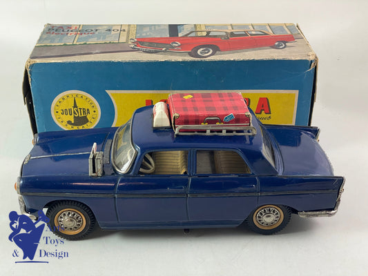 JOUET ANCIEN JOUSTRA 2083 PEUGEOT 404 TAXI GALERIE ELECTRIQUE 30CM VERS 1960