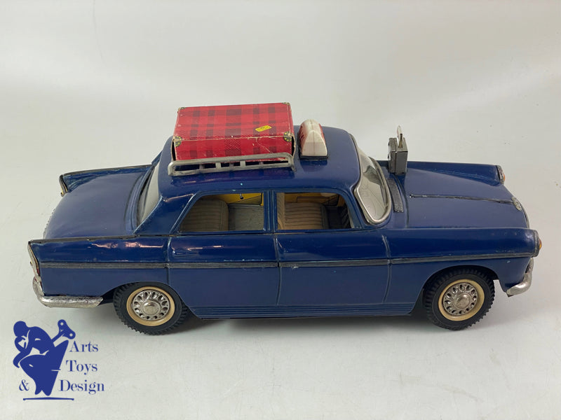 JOUET ANCIEN JOUSTRA 2083 PEUGEOT 404 TAXI GALERIE ELECTRIQUE 30CM VERS 1960