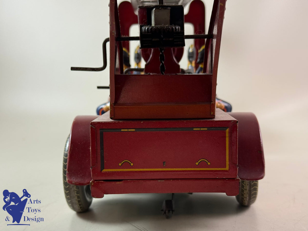 Antique toys TIPCO TC9590 LARGE FIRE TRUCK 60CM CLOCKWORK 1930