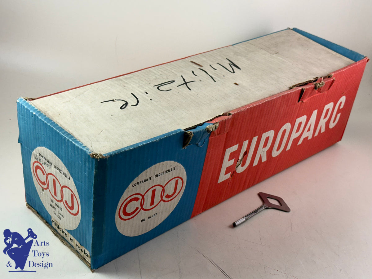 JOUET ANCIEN CIJ RENAULT SAVIEM MILITAIRE AV CUISINE ROULANTE C.1960 ENV 50CM