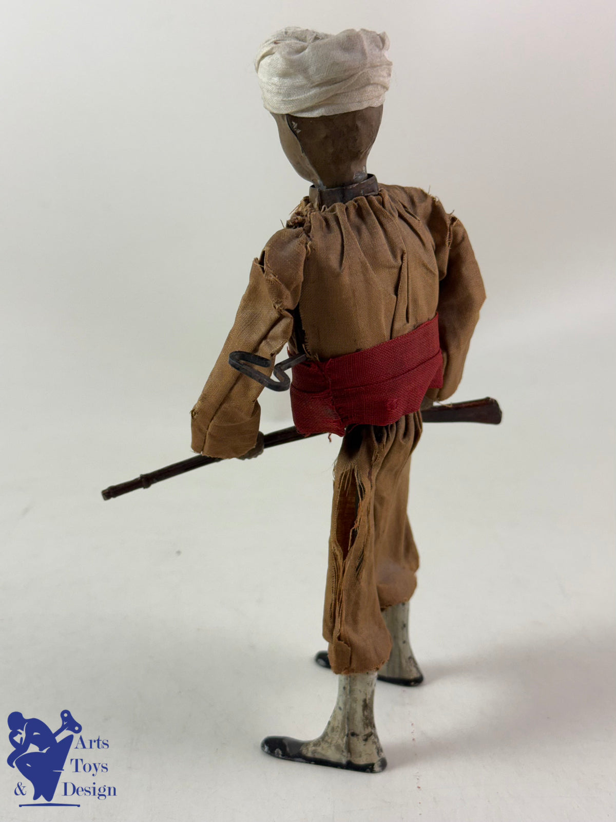 JOUET ANCIEN RARISSIME FERNAND MARTIN REF 238 SOLDAT MAROCAIN C.1913 H20CM