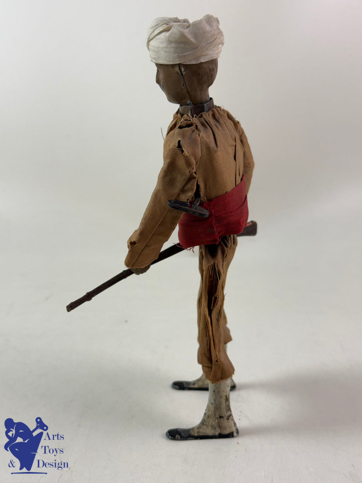 JOUET ANCIEN RARISSIME FERNAND MARTIN REF 238 SOLDAT MAROCAIN C.1913 H20CM