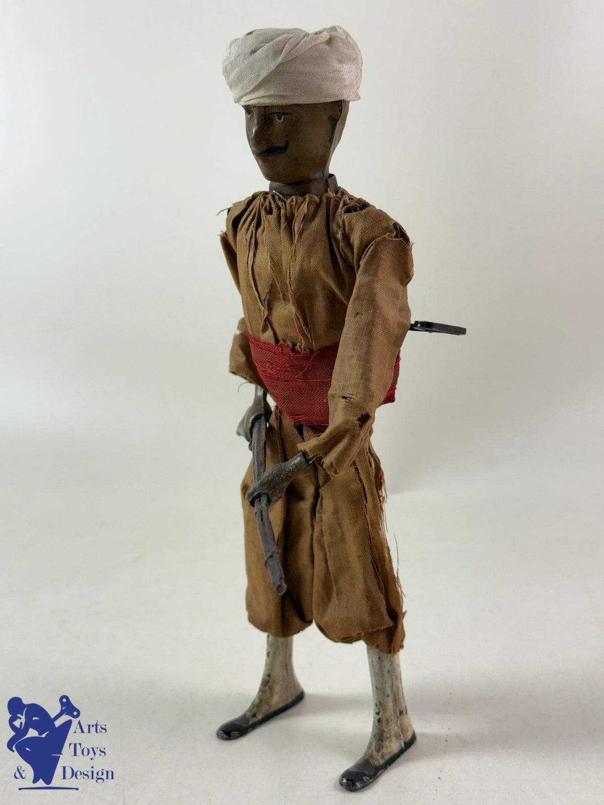 JOUET ANCIEN RARISSIME FERNAND MARTIN REF 238 SOLDAT MAROCAIN C.1913 H20CM