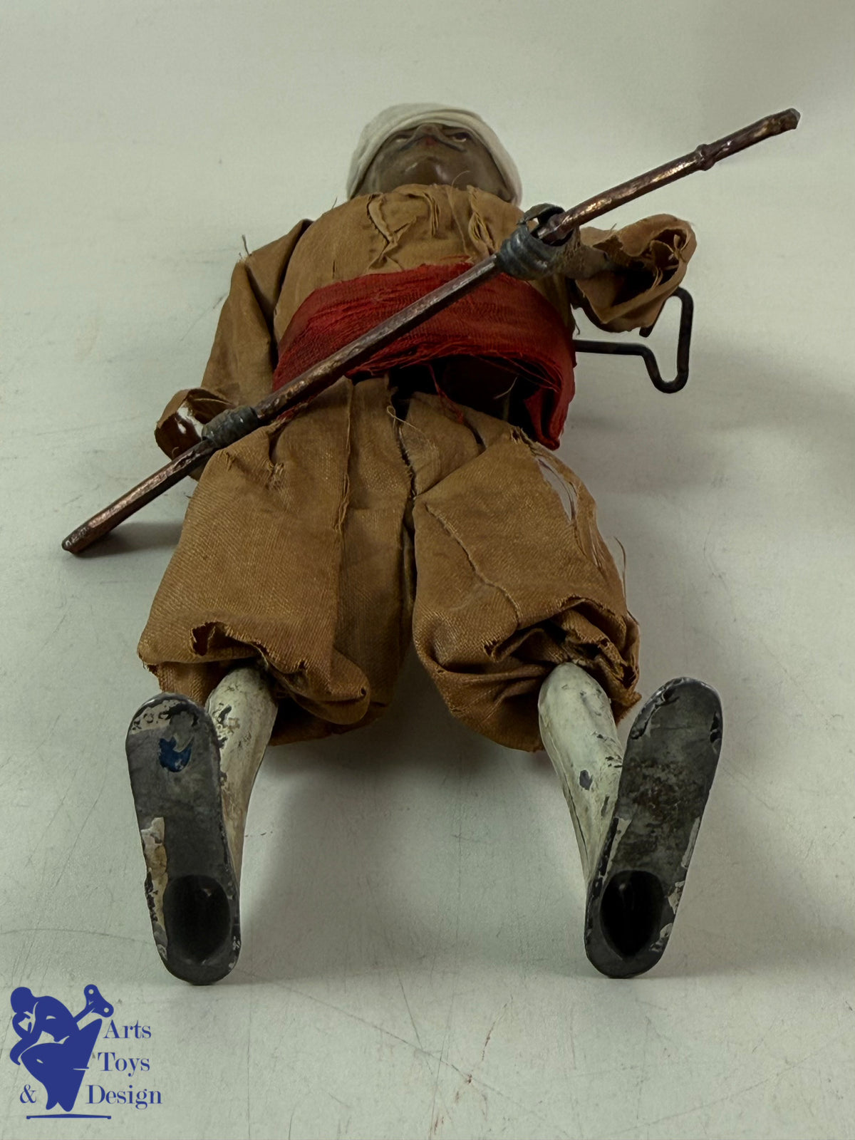 JOUET ANCIEN RARISSIME FERNAND MARTIN REF 238 SOLDAT MAROCAIN C.1913 H20CM