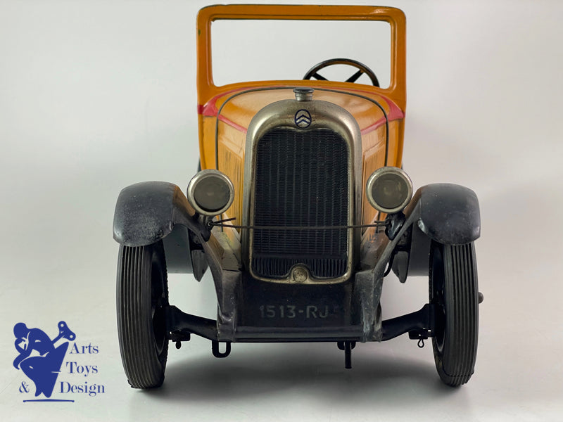 JOUET CITROEN REF 68 C4 TORPEDO CAR MECANIQUE JAUNE 1/10° 1930