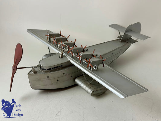 JOUET ANCIEN FLEISCHMANN RARE HYDRAVION DORNIER 47CM 1932