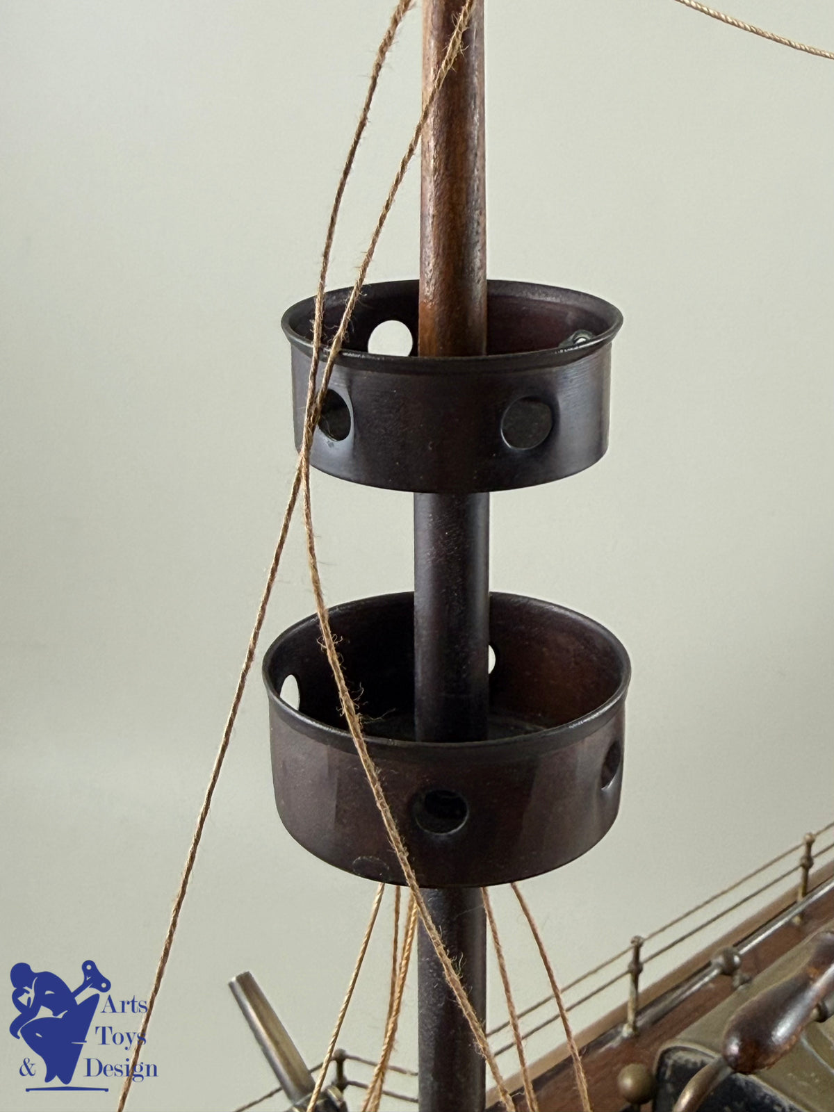 Antique toys MAURAISIN RADIGUET VERY RARE STEAMBOAT LARGE CUIRASSE C1880